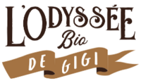Odyssée Bio de Gigi Logo Écritures
