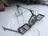 FCTS tall straddle cart upgrade empty in snow
